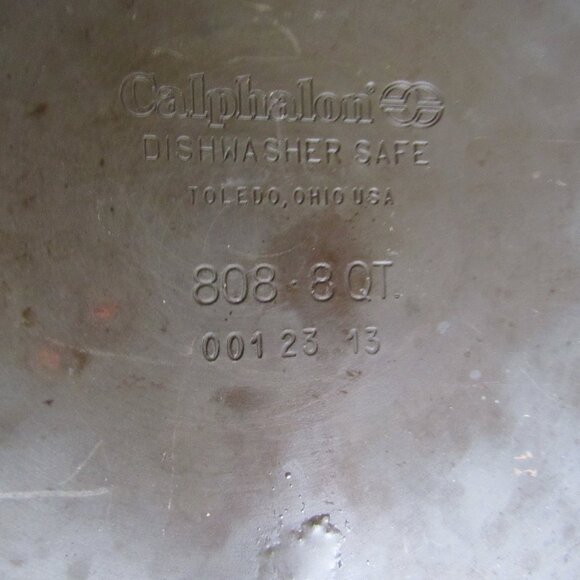 CALPHALON Classic 8Qt Stockpot & Glass Lid Hard Anodized AquaShield Nonstick Pot - Picture 6 of 10